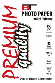 BT fotopapír lesklý 10x15 - 150g (50listů)