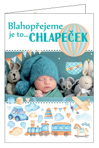 Přáníčko do obálky B (Narození miminka 2850)